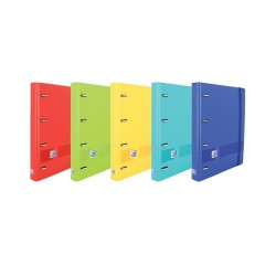 Carpeta de anillas Oxford Live&Go - 4 anillas x 25 mm - A4+ - Color surtidos vivos