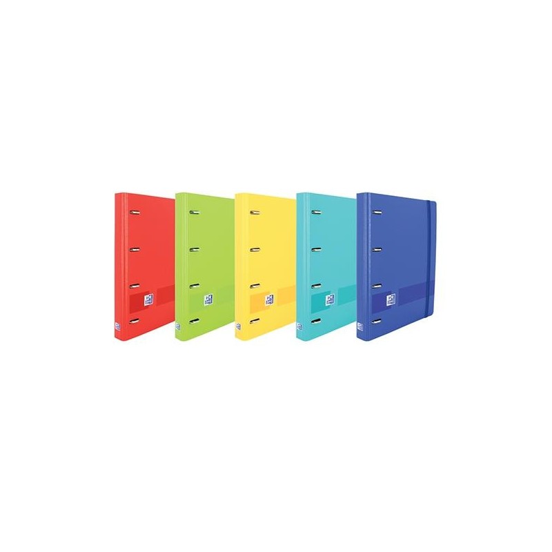 Carpeta de anillas Oxford Live&Go - 4 anillas x 25 mm - A4+ - Color surtidos vivos Carpeta de anillas Oxford Live&Go - 4 anillas x 25 mm - A4+ - Color surtidos vivos