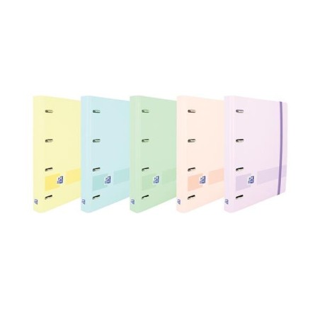 Carpeta de anillas Oxford Live&Go - 4 anillas x 25 mm - A4+ - Color surtidos pastel