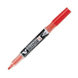 Marcador pizarra Pilot V Board S - Punta cónica - Trazo 1,3 mm - Color rojo