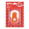 Perforadora de goma eva Apli - Forma de estrella - 25,4 mm - Color naranja