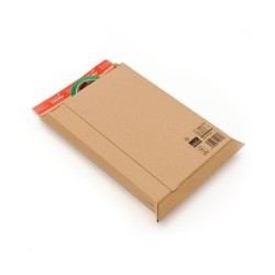 Bolsas ColomPac Original - Cartón corrugado extrafuerte - 303 x 413 x 50 mm - Tira de silicona - Pack 20 bolsas