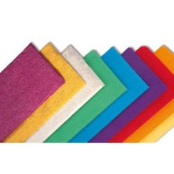 Papel crespón Sadipal - Rollo 0,5 x 2,5 m - Color amarillo