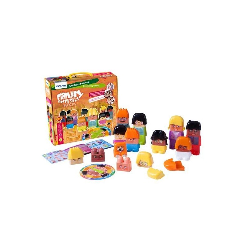 Family Diversity Blocks Miniland - +3 años - 33 piezas
