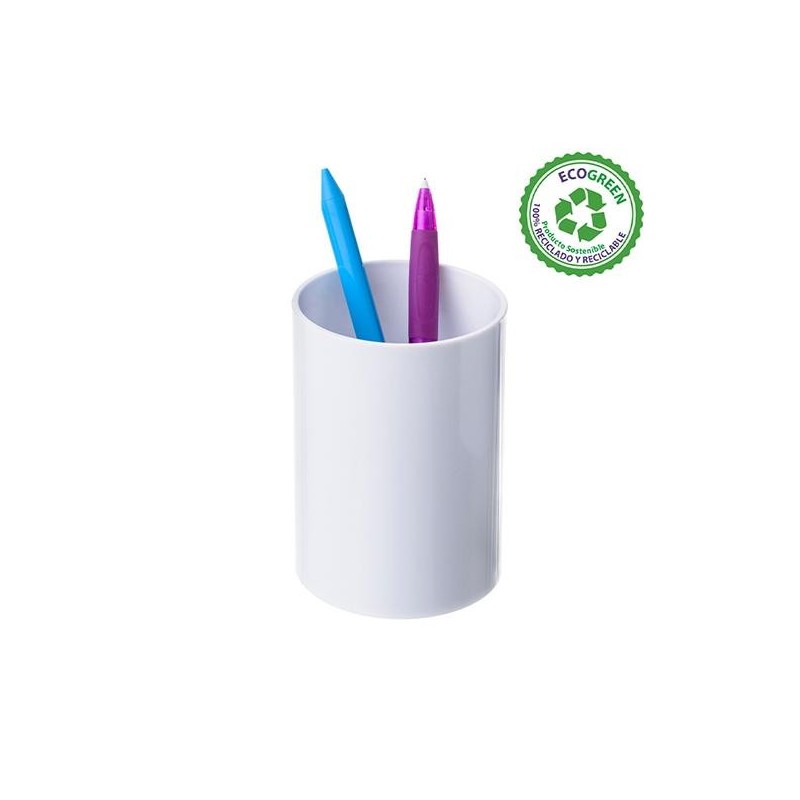 Portalápices Archivo 2000 Ecológico Plástico reciclado - 75 mm x 10,5 cm - Color blanco