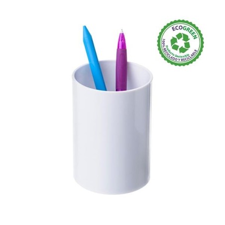 Portalápices Archivo 2000 Ecológico Plástico reciclado - 75 mm x 10,5 cm - Color blanco