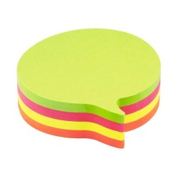 Notas adhesivas Bocadillo Info Notes - 100 hojas - 75 x 75 mm - Colores surtidos