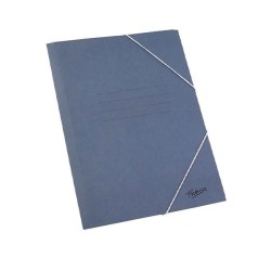 Carpeta de gomas Fabrisa - Cartón - Cuarto - Color azul
