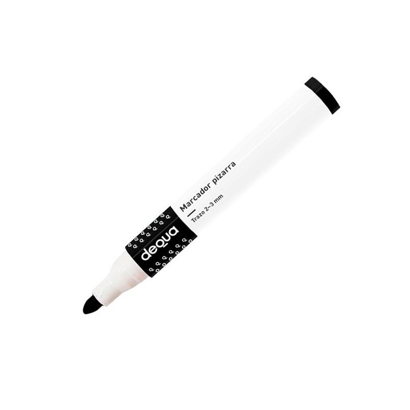 Marcador pizarra Dequa - Trazo 2- 3 mm - Color negro