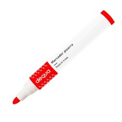 Marcador pizarra Dequa - Trazo 2 - 3 mm - Color rojo