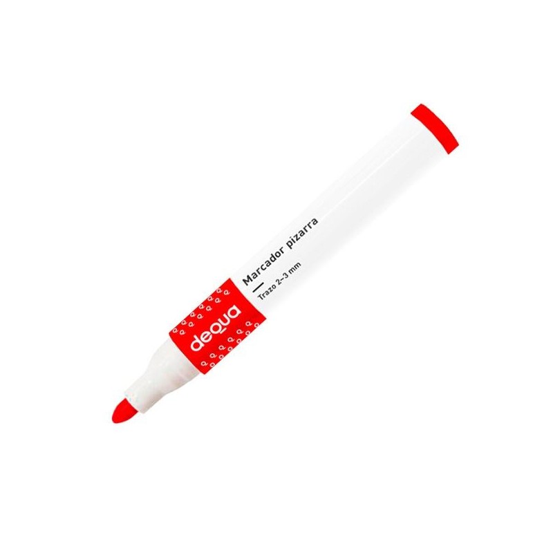 Marcador pizarra Dequa - Trazo 2 - 3 mm - Color rojo