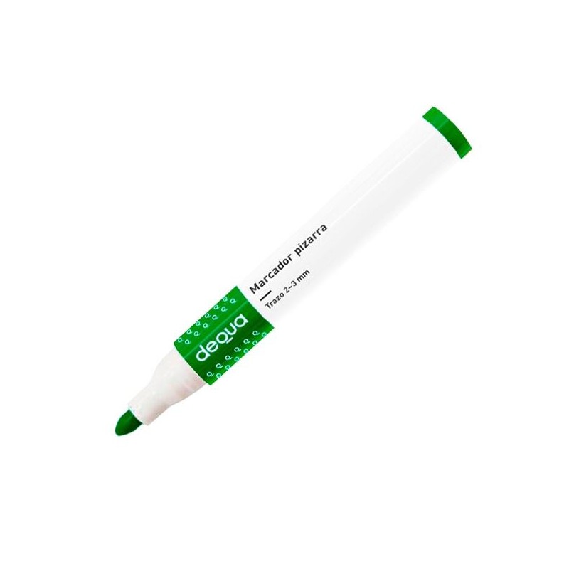 Marcador pizarra Dequa - Trazo 2 - 3 mm - Color verde