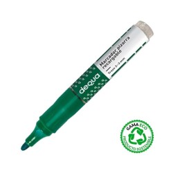 Marcador pizarra recargable Dequa - Trazo 2 - 3 mm - Color verde