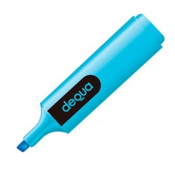 Marcador fluorescente Dequa - Trazo 1 / 4 mm - Color azul