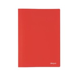 Carpeta 20 fundas Dequa PP A4 rojo