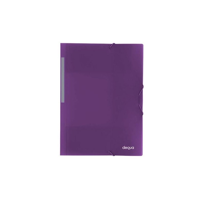 Carpeta de gomas y 3 solapas Dequa A4 violeta Carpeta de gomas y 3 solapas Dequa A4 violeta