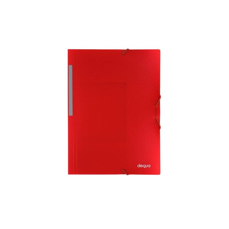 Carpeta de gomas y 3 solapas Dequa A4 rojo Carpeta de gomas y 3 solapas Dequa A4 rojo