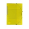 Carpeta de gomas y 3 solapas Dequa A4 amarillo