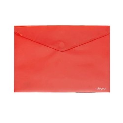 Sobre con broche Dequa PP Folio rojo