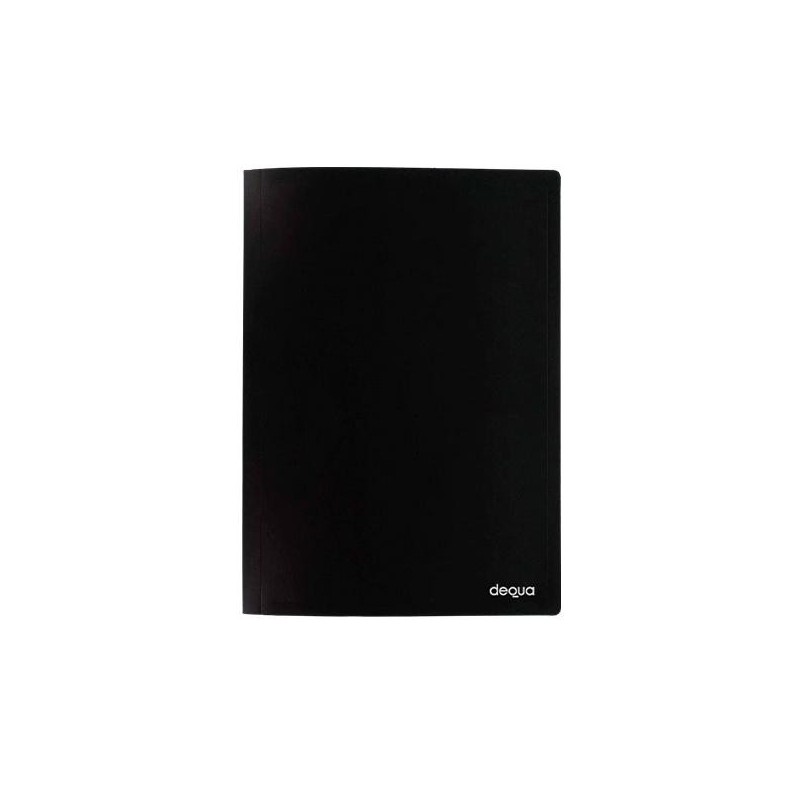 Carpeta 20 fundas Dequa PP Folio negro