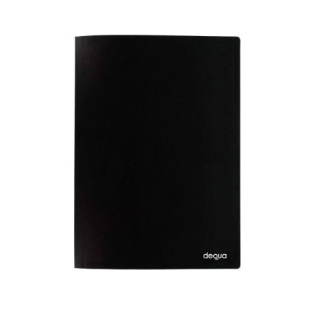 Carpeta 20 fundas Dequa PP Folio negro
