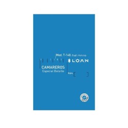 Talonario camareros Loan - Bolsillo - Duplicado - 50 x 2 hojas