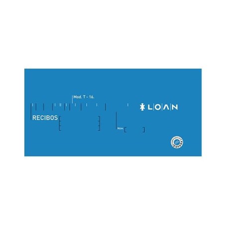 Talonario recibos Loan - 1/3 folio - Sencillo - 100 hojas