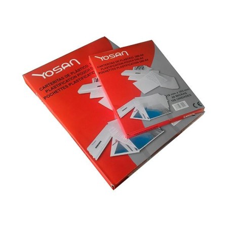 Funda plastificadora Yosan - 125 micras - A4 - Caja 100 ud