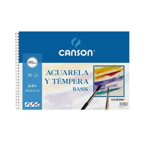 Alb Esp 23x32,5 10H Guarro Acuarela Basik 370g + Est Giotto 12 Acuarelas gratis