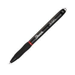 Bolígrafo retráctil Sharpie S-Gel - 0,7 mm - Color rojo
