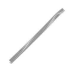Espiral metálica Yosan - 64 perforaciones - 12 mm - Color negro - Caja 100 ud