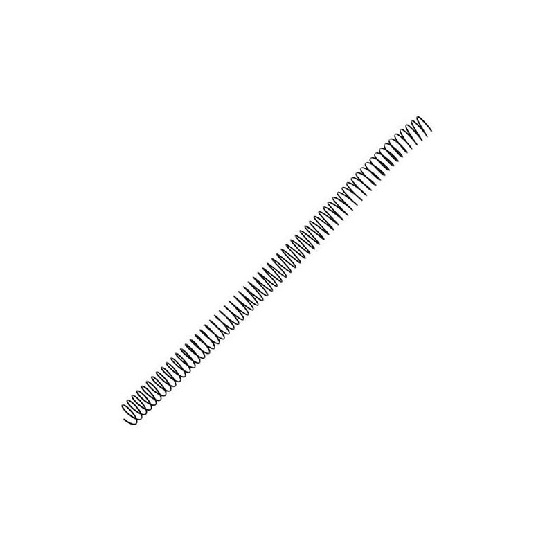 Espiral metálica Yosan - 64 perforaciones - 12 mm - Color negro - Caja 100 ud Espiral metálica Yosan - 64 perforaciones - 12 mm - Color negro - Caja 100 ud