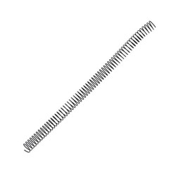Espiral metálica Yosan - 64 perforaciones - 14 mm - Color negro - Caja 100 ud