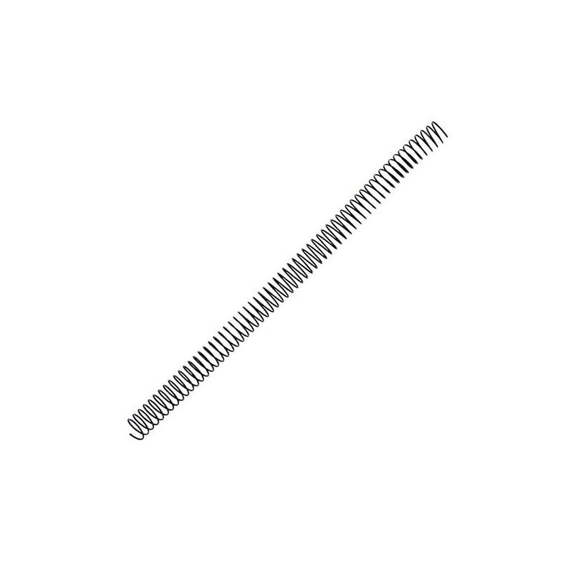 Espiral metálica Yosan - 64 perforaciones - 14 mm - Color negro - Caja 100 ud Espiral metálica Yosan - 64 perforaciones - 14 mm - Color negro - Caja 100 ud