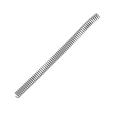 Espiral metálica Yosan - 64 perforaciones - 14 mm - Color negro - Caja 100 ud