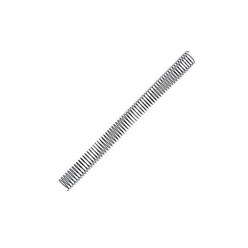 Espiral metálica Yosan - 64 perforaciones - 16 mm - Color negro - Caja 100 ud