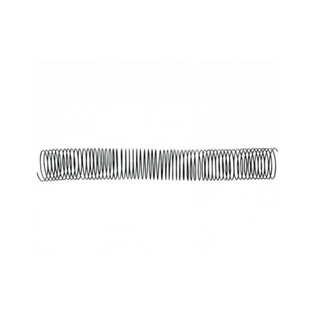 Espiral metálica Yosan - 64 perforaciones - 28 mm - Color negro - Caja 50 ud