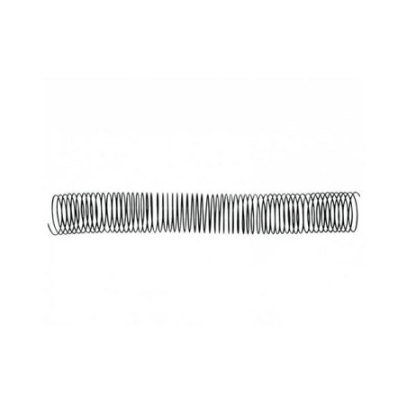 Espiral metálica Yosan - 64 perforaciones - 36 mm - Color negro - Caja 25 ud