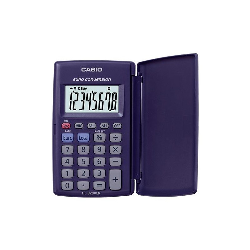 Calculadora de bolsillo Casio HL-820VERA - 10 x 62,5 x 104 mm Calculadora de bolsillo Casio HL-820VERA - 10 x 62,5 x 104 mm