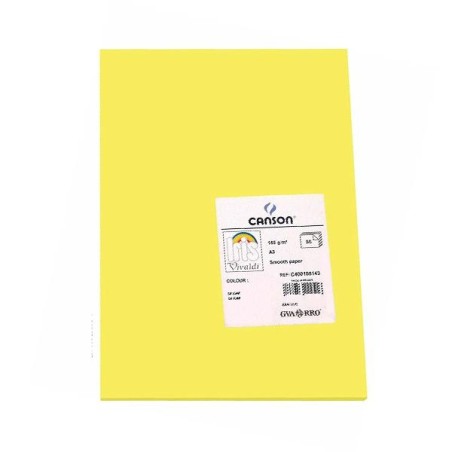 Cartulina Canson Iris - A3 - 185 g - Color kiwi (PACK INDIVISIBLE DE 50 UNIDADES)