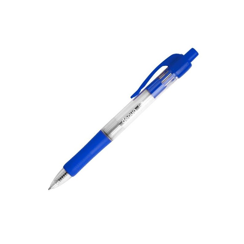 Bolígrafo retráctil Dequa - Punta 0,7 mm - Color azul Bolígrafo retráctil Dequa - Punta 0,7 mm - Color azul