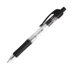 Bolígrafo retráctil Dequa - Punta 0,7 mm - Color negro