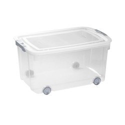 Caja Logic Curver - Con ruedas - 50 L - 595 x 395 x 310 mm - Transparente