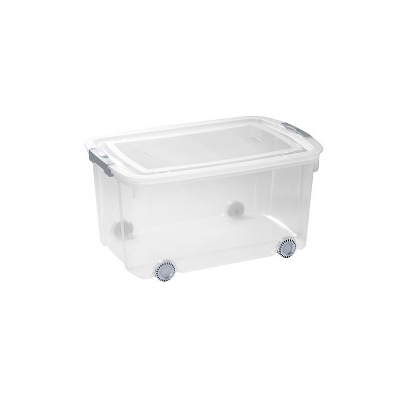 Caja Logic Curver - Con ruedas - 50 L - 595 x 395 x 310 mm - Transparente Caja Logic Curver - Con ruedas - 50 L - 595 x 395 x 310 mm - Transparente