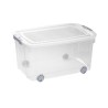Caja Logic Curver - Con ruedas - 50 L - 595 x 395 x 310 mm - Transparente