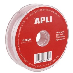 Bobina de cuerda nylon Apli - 0,35 mm x 100 m