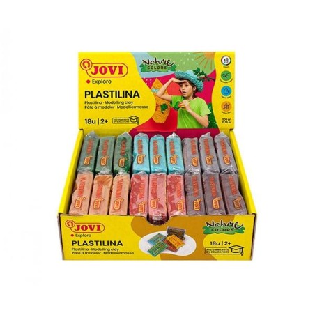 Plastilina Jovi Nature - 50 g - Colores surtidos - Caja 18 ud