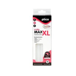 Barra cola XL termofusible Plico - Color blanco - 200 mm - 11,5 mm - Pack 12 ud