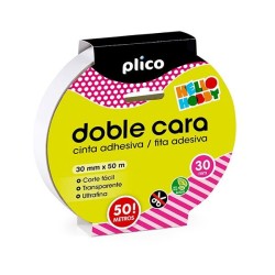 Cinta doble cara Plico - 30 mm x 50 m