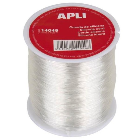 Bobina de cuerda silicona Apli - 0,70 mm x 100 m